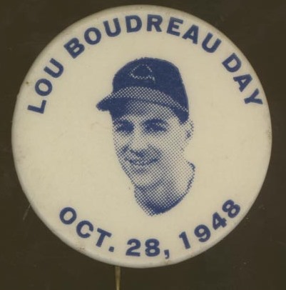 1948 Lou Boudreau Day Pin